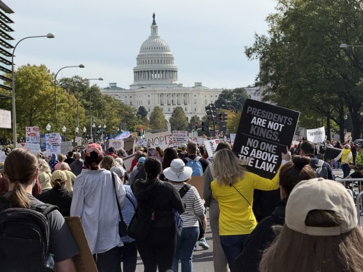 “No Kings” rally in Washington, D.C., Oct. 18 (Joshua Sun)