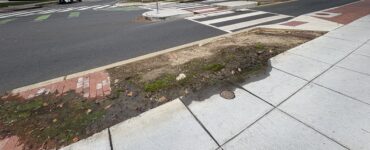 A water leak has festered for almost two years on New Mexico Ave NW (Anastasia Menchyk)