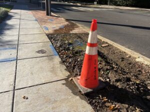 DC Water cone marking leak after investigation (Anastasia Menchyk)