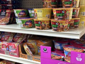 Prepackaged foods at Friendly Food Market (Kordell Martin)