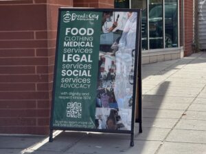 The Northwest Center of Bread for the City in Shaw provides people in need with food, clothing, and medical services. (Joshua Sun)