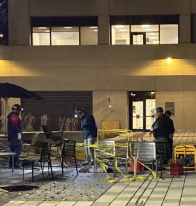 Emergency Workers at Georgetown University. (Joshua Sun)
