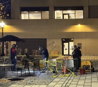 Emergency Workers at Georgetown University. (Joshua Sun)