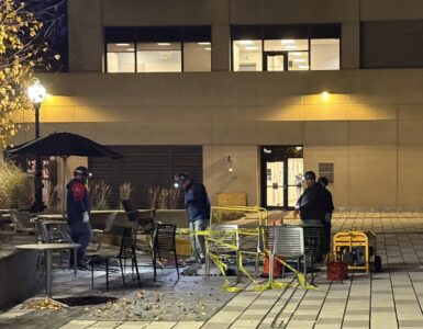 Emergency Workers at Georgetown University. (Joshua Sun)