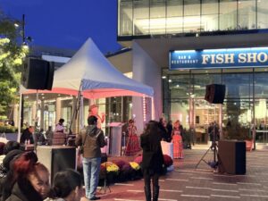 Singer Roberto Aparicio performs during The Wharf's Dia de los Muertos celebration Saturday (Kordell Martin)