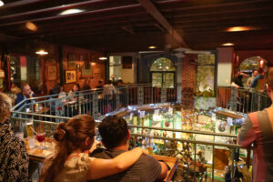 The crowd watches Tio Brown play at Open Piano. (Kelly Doyle)