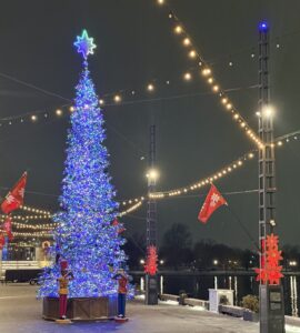 The Wharf's 2025 Christmas tree (Kordell Martin)