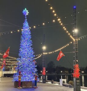 The Wharf's 2025 Christmas tree (Kordell Martin)