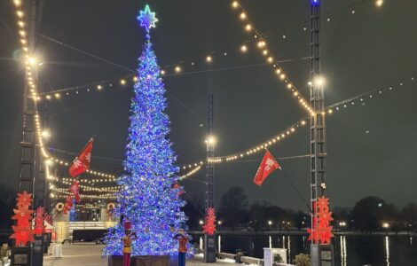 The Wharf's 2025 Christmas tree (Kordell Martin)