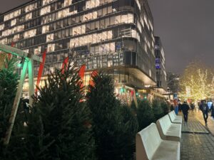 The Capitol Snow Christmas Tree Market sits near the recreation pier. (Kordell Martin)