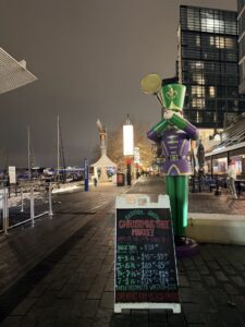 A sign for the Capitol Snow Christmas Tree Market. (Kordell Martin)