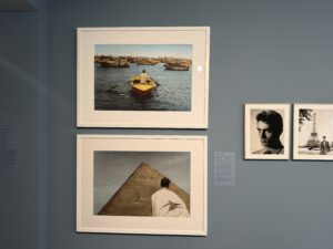 Two medium-sized portraits by Youssef Nabil at the Middle East Institute Arts and Culture Center
