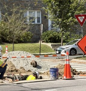 Road closure due to construction. Credit/Celeste Hoytt