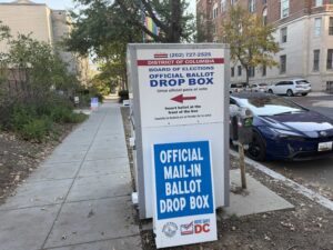 voting drop box at Stead Recreation Center,