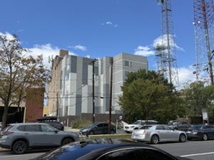 The Frequency sits next to the Whole Foods Market parking lot in Tenleytown. (Photo by Hiba Alkhersam)