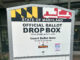 A State of Maryland ballot box sits outside of the entrance way to the Wheaton Recreation Community Center.