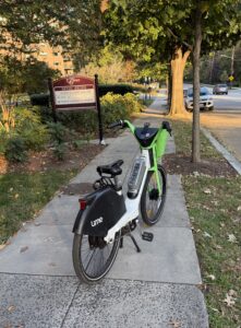 E-bike blocking sidewalk in Ward 3