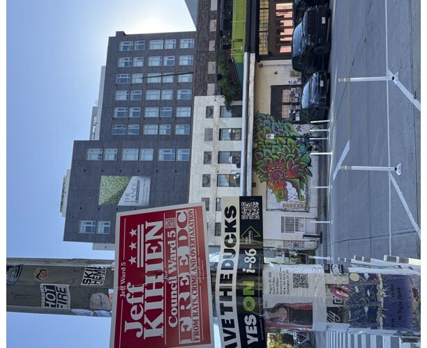 Save the Ducks Ad in NoMa. Photo/Celeste Hoytt